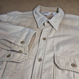 Vintage Cabela's Beige Button-Up Shirt Jacket 1567/325